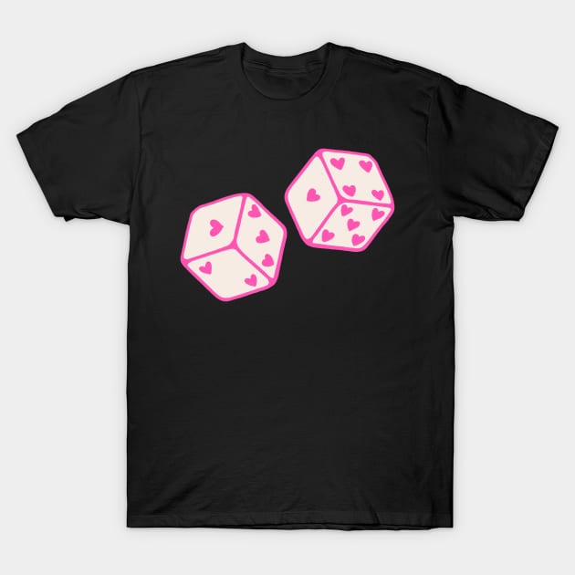 Heart Dice (2024) T-Shirt by cecececececelia